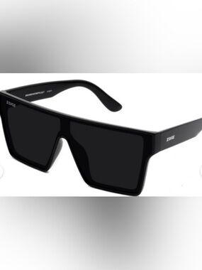 Quay Australia Black Oversized Square Sunglasses